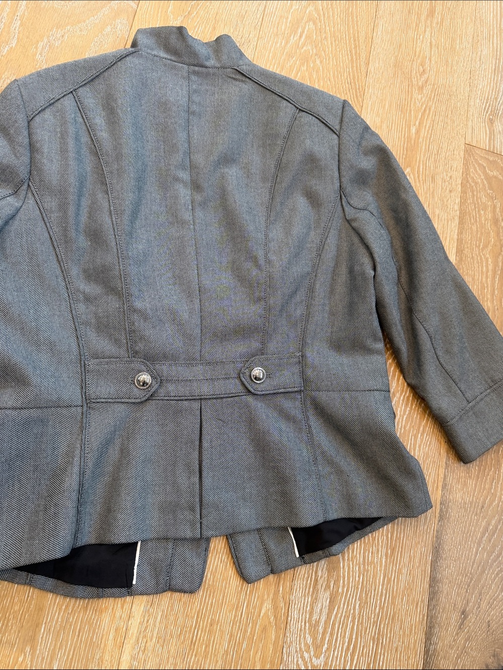 White House Black Market Peplum Blazer Size 12 - Picture 7 of 7